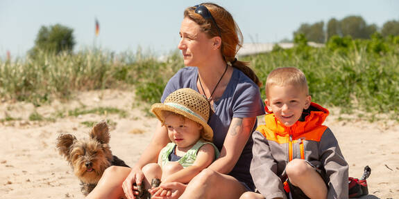 Campingplatz Hemmelmark am Ostseestrand der Eckernförder Bucht