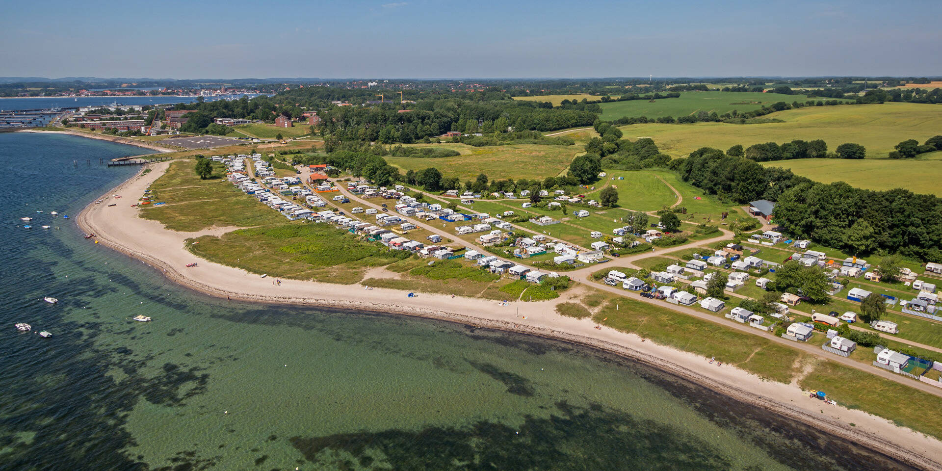 Camping direkt an der Ostsee